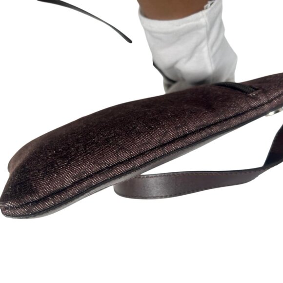 💎✨Beautiful✨💎Authentic BVLGARI Logo Mania Canvas Leather Crossbody Bag - Picture 5 of 16